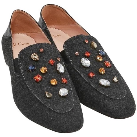 J. Crew Janie Jewel Convertible Loafer Flats - Picture 4 of 10